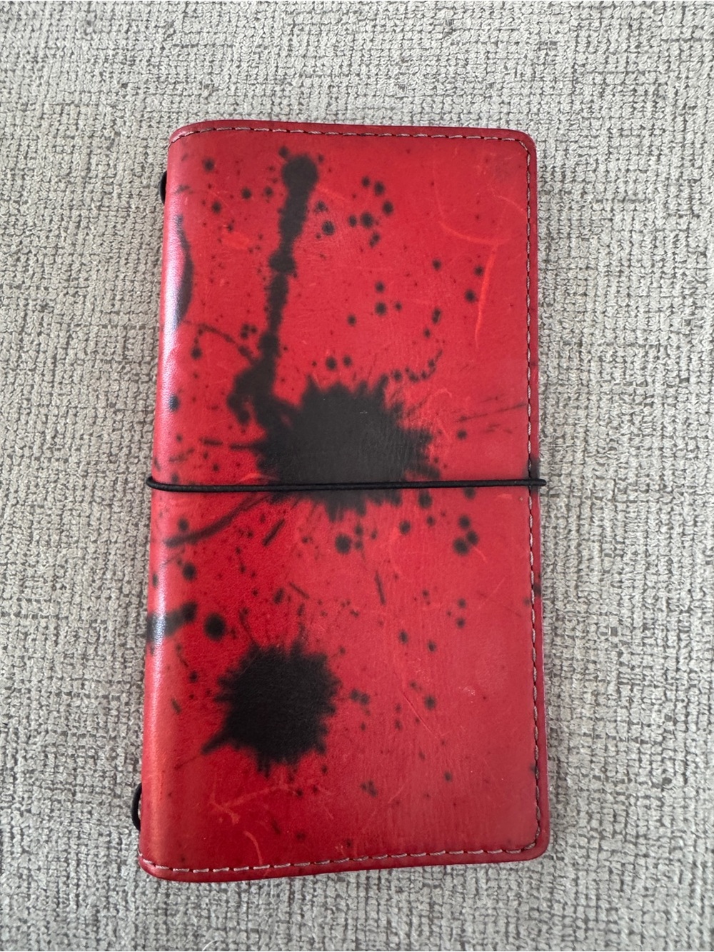 Chic Sparrow Custom Odyssey Weekly Cover Red Splatter Leather
